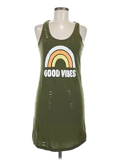 Pre-owned Unbranded Casual Dress In Green