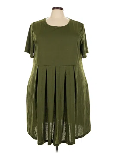 Pre-owned Unbranded Casual Dress In Green