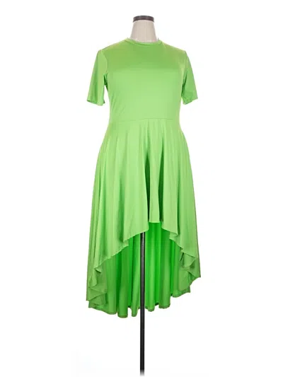 Pre-owned Unbranded Casual Dress In Green