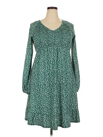 Pre-owned Unbranded Casual Dress In Green