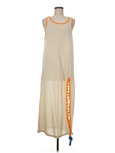 Pre-owned Unbranded Casual Dress In Ivory