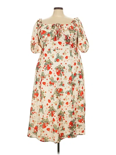 Pre-owned Unbranded Casual Dress In Ivory