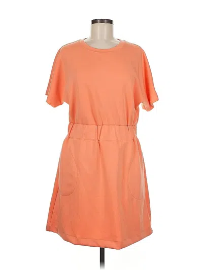 Pre-owned Unbranded Casual Dress In Orange