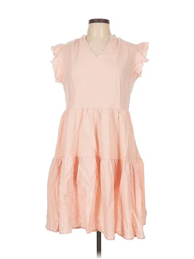 Pre-owned Unbranded Casual Dress In Orange