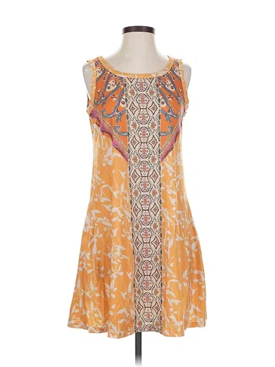 Pre-owned Unbranded Casual Dress In Orange
