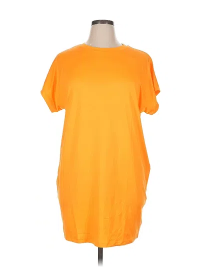 Pre-owned Unbranded Casual Dress In Orange