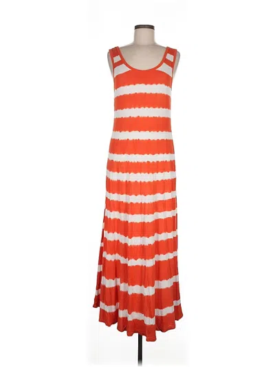 Pre-owned Unbranded Casual Dress In Orange