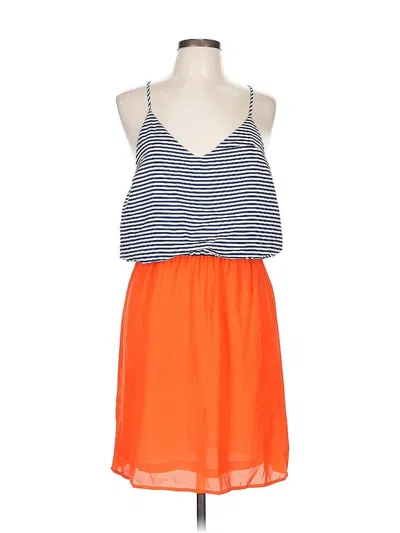 Pre-owned Unbranded Casual Dress In Orange