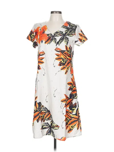 Pre-owned Unbranded Casual Dress In Orange