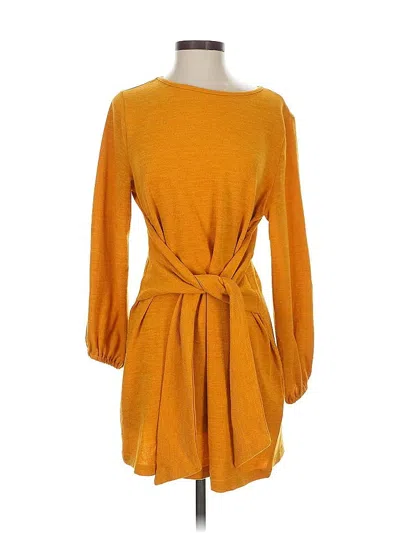 Pre-owned Unbranded Casual Dress In Orange