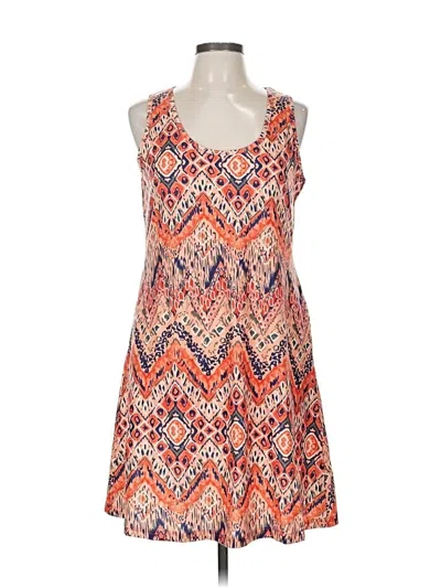 Pre-owned Unbranded Casual Dress In Orange