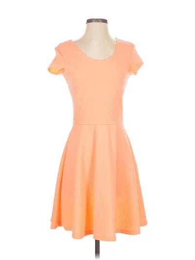 Pre-owned Unbranded Casual Dress In Orange
