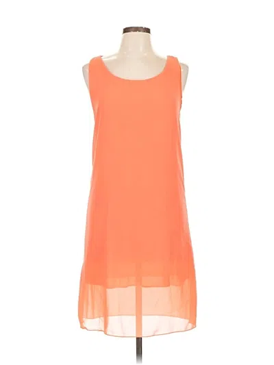 Pre-owned Unbranded Casual Dress In Orange