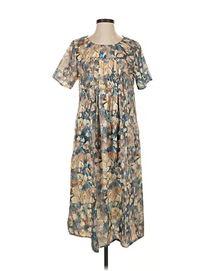 Pre-owned Unbranded Casual Dress In Orange