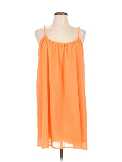 Pre-owned Unbranded Casual Dress In Orange
