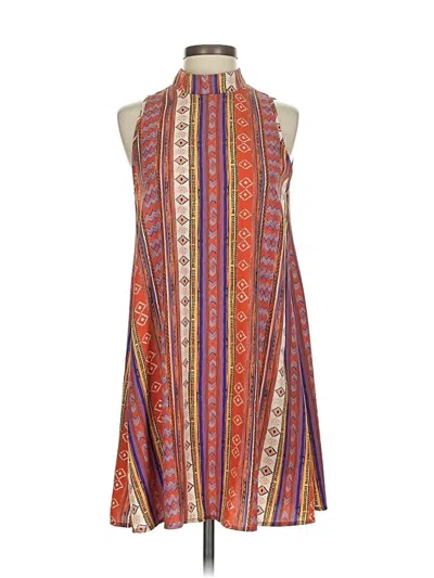 Pre-owned Unbranded Casual Dress In Orange