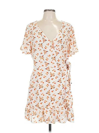 Pre-owned Unbranded Casual Dress In Orange