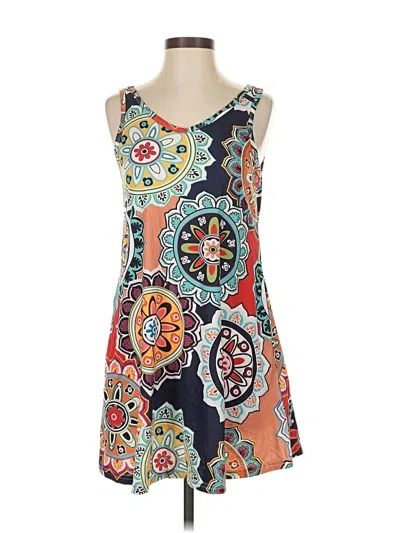 Pre-owned Unbranded Casual Dress In Orange