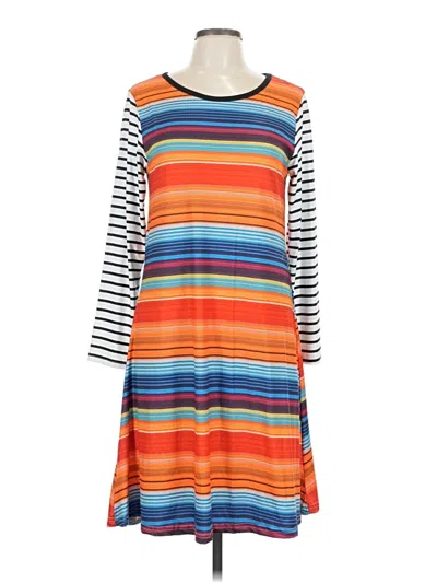 Pre-owned Unbranded Casual Dress In Orange