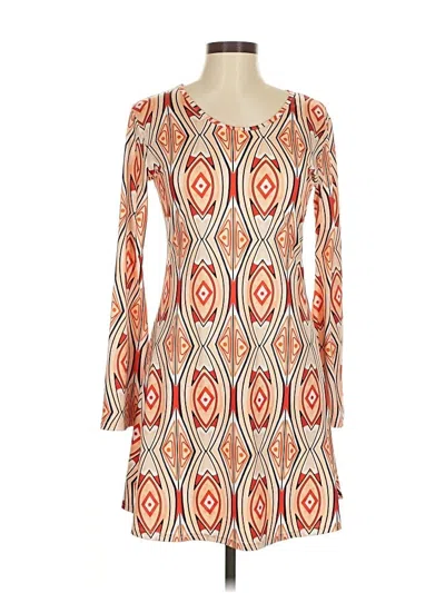 Pre-owned Unbranded Casual Dress In Orange