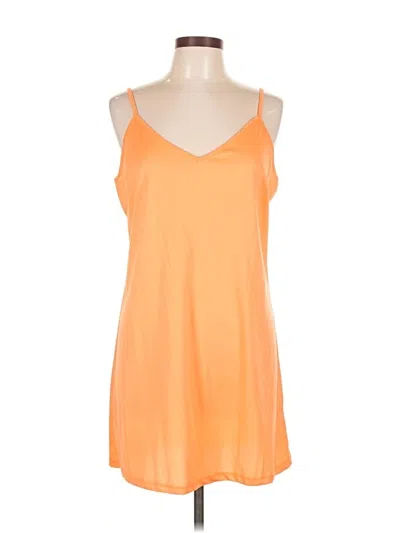 Pre-owned Unbranded Casual Dress In Orange