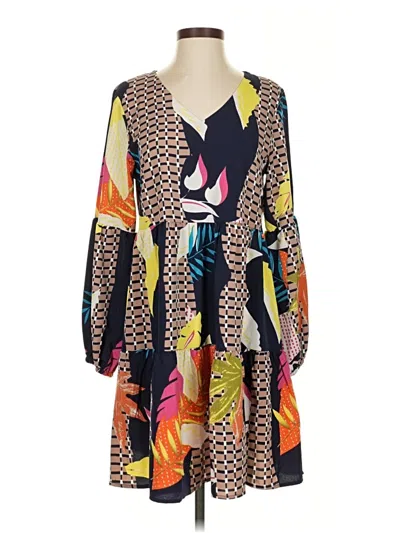 Pre-owned Unbranded Casual Dress In Orange