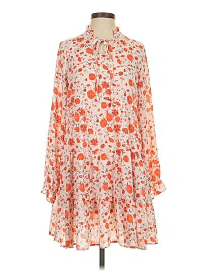 Pre-owned Unbranded Casual Dress In Orange
