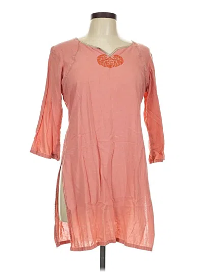 Pre-owned Unbranded Casual Dress In Orange