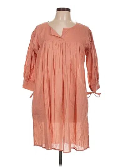 Pre-owned Unbranded Casual Dress In Orange