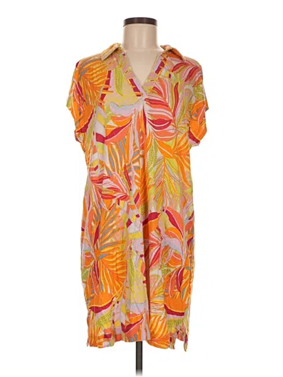 Pre-owned Unbranded Casual Dress In Orange
