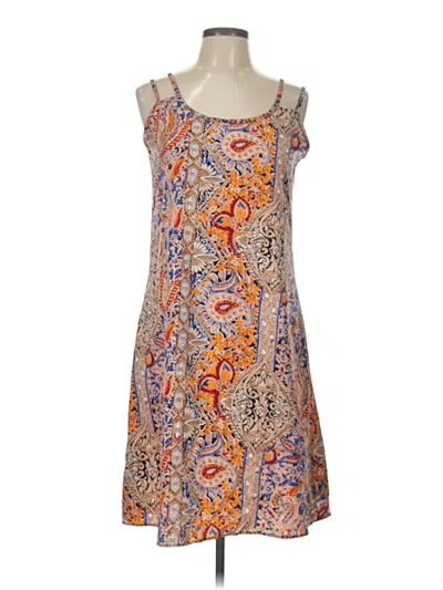Pre-owned Unbranded Casual Dress In Orange