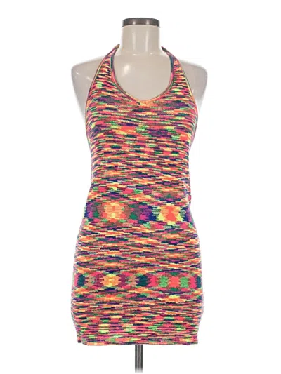 Pre-owned Unbranded Casual Dress In Orange