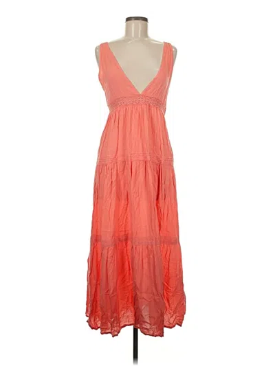 Pre-owned Unbranded Casual Dress In Orange