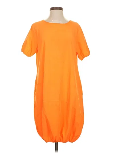 Pre-owned Unbranded Casual Dress In Orange