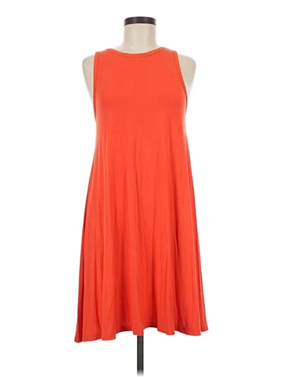 Pre-owned Unbranded Casual Dress In Orange