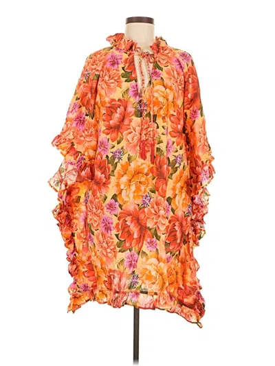 Pre-owned Unbranded Casual Dress In Orange