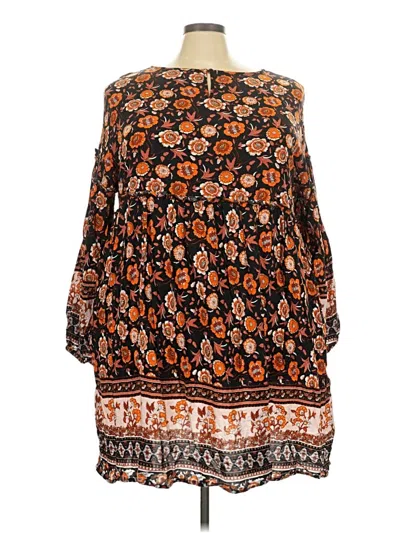 Pre-owned Unbranded Casual Dress In Orange