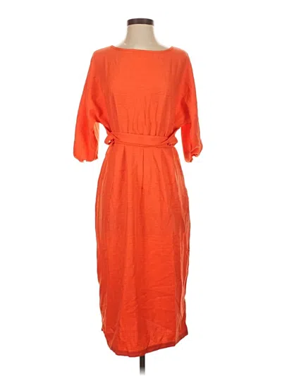 Pre-owned Unbranded Casual Dress In Orange