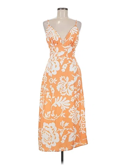 Pre-owned Unbranded Casual Dress In Orange
