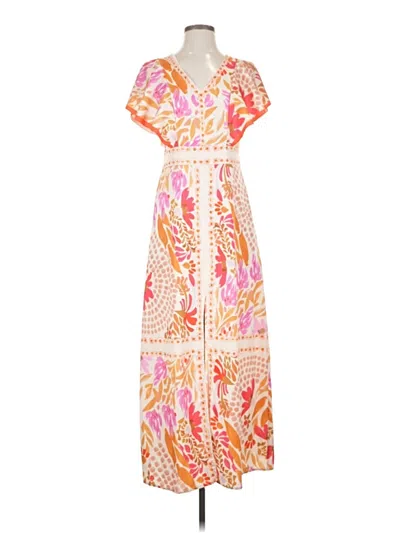 Pre-owned Unbranded Casual Dress In Orange