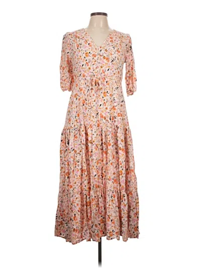 Pre-owned Unbranded Casual Dress In Orange