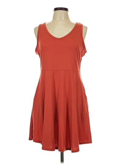 Pre-owned Unbranded Casual Dress In Orange