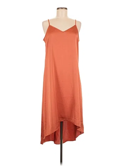 Pre-owned Unbranded Casual Dress In Orange