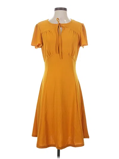Pre-owned Unbranded Casual Dress In Orange
