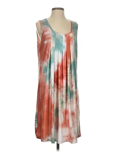 Pre-owned Unbranded Casual Dress In Orange