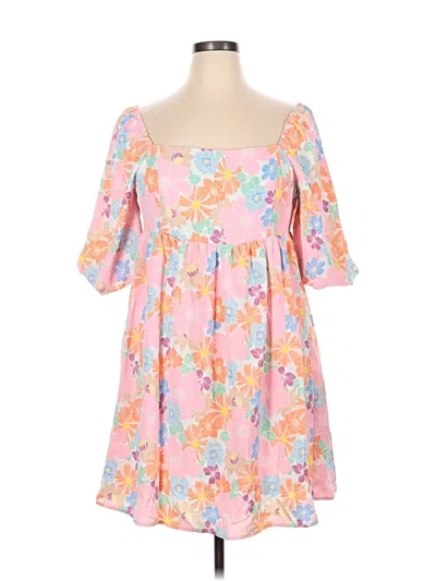 Pre-owned Unbranded Casual Dress In Pink