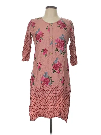 Pre-owned Unbranded Casual Dress In Pink