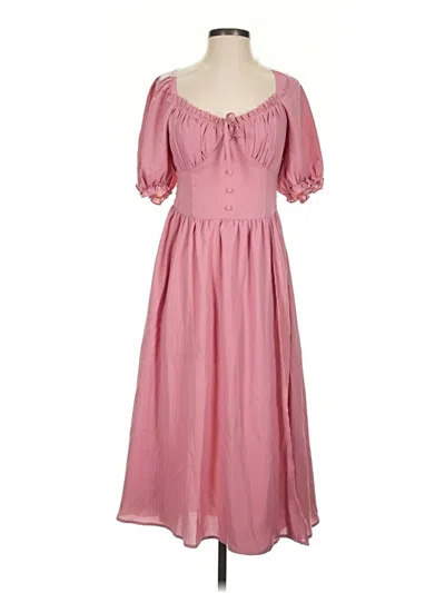 Pre-owned Unbranded Casual Dress In Pink
