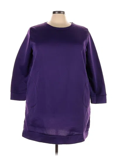 Pre-owned Unbranded Casual Dress In Purple