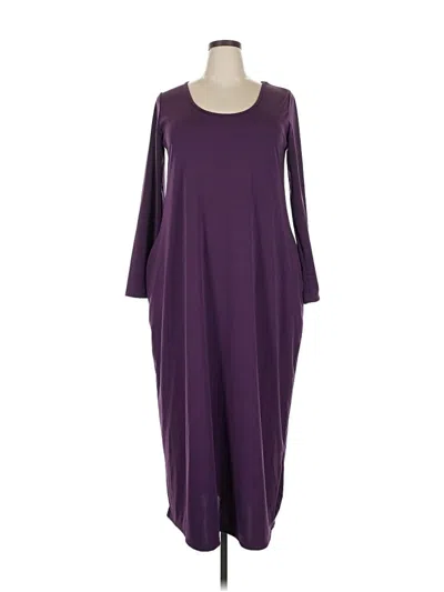 Pre-owned Unbranded Casual Dress In Purple